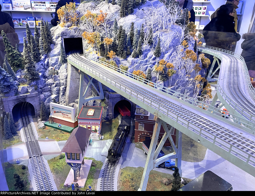 Gotta love the model tunnel and mountain displays that are part of the model train display at the NYTM gift shop in GCT